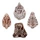 Set of 4 Piece New Mix Wooden Printing Blocks